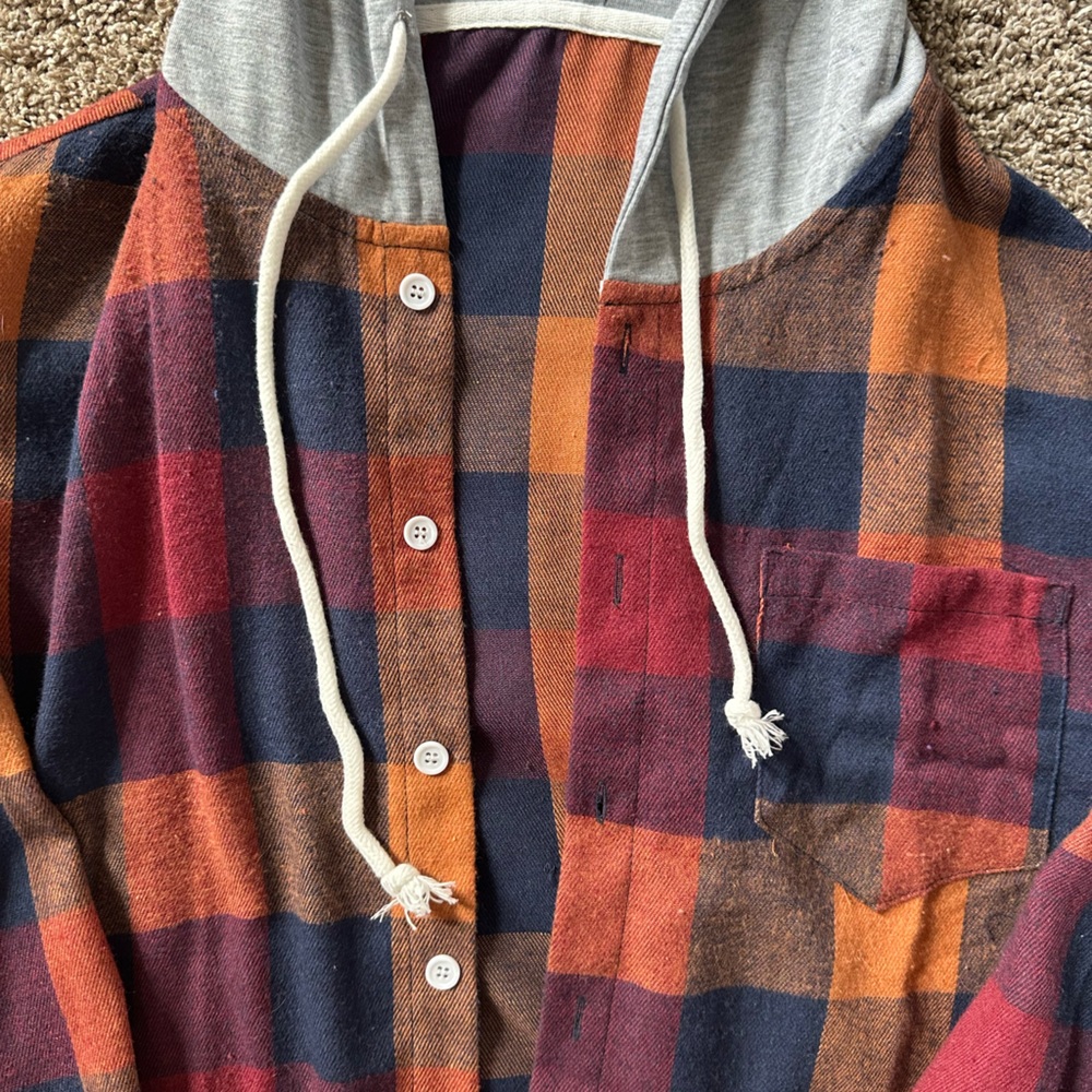 Women’s Multicolor Button Up Jacket - Picture 2 of 4